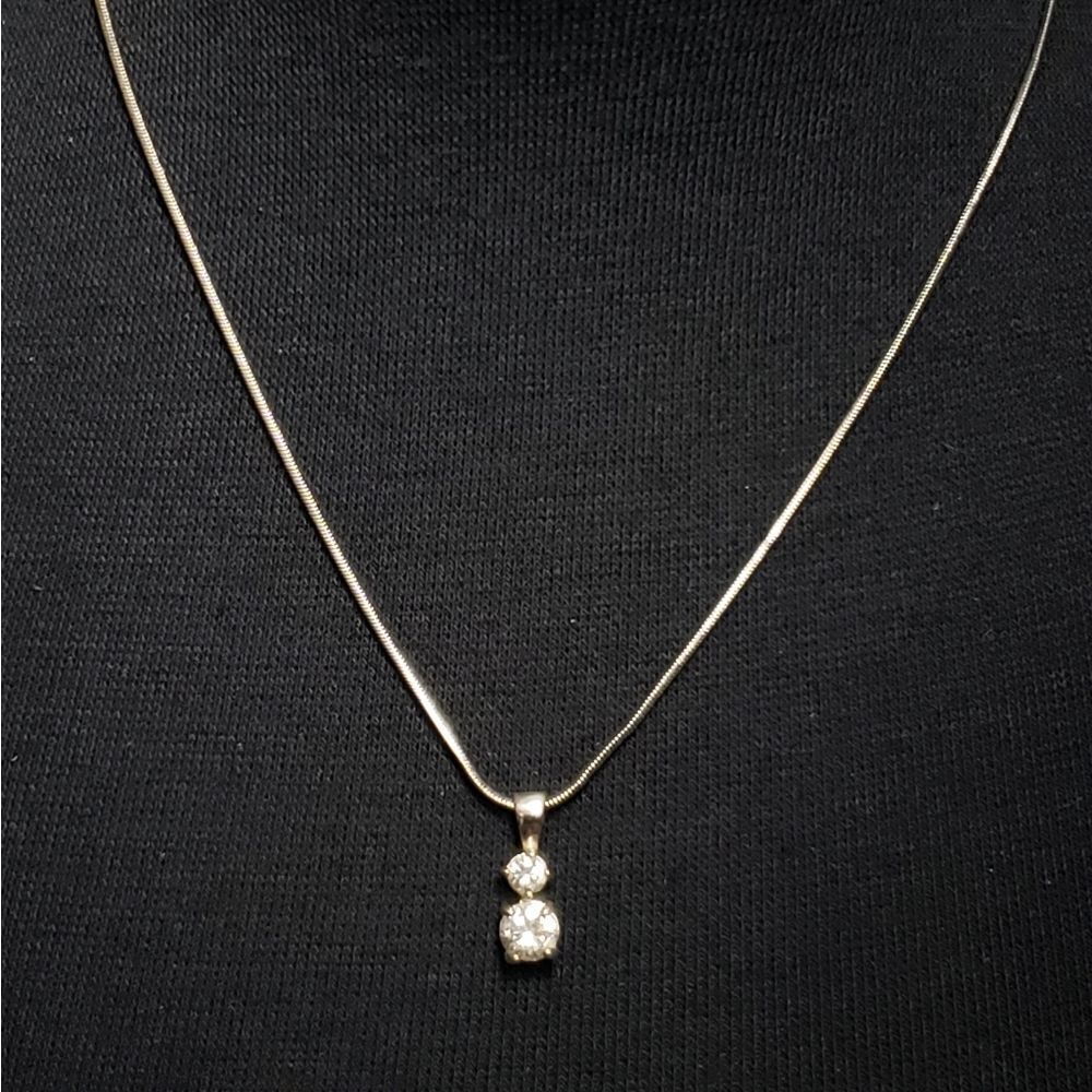 Faux Diamond Necklace‎